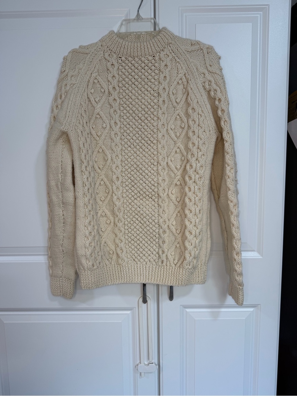 Cream Cable Knit Women’s Sweater